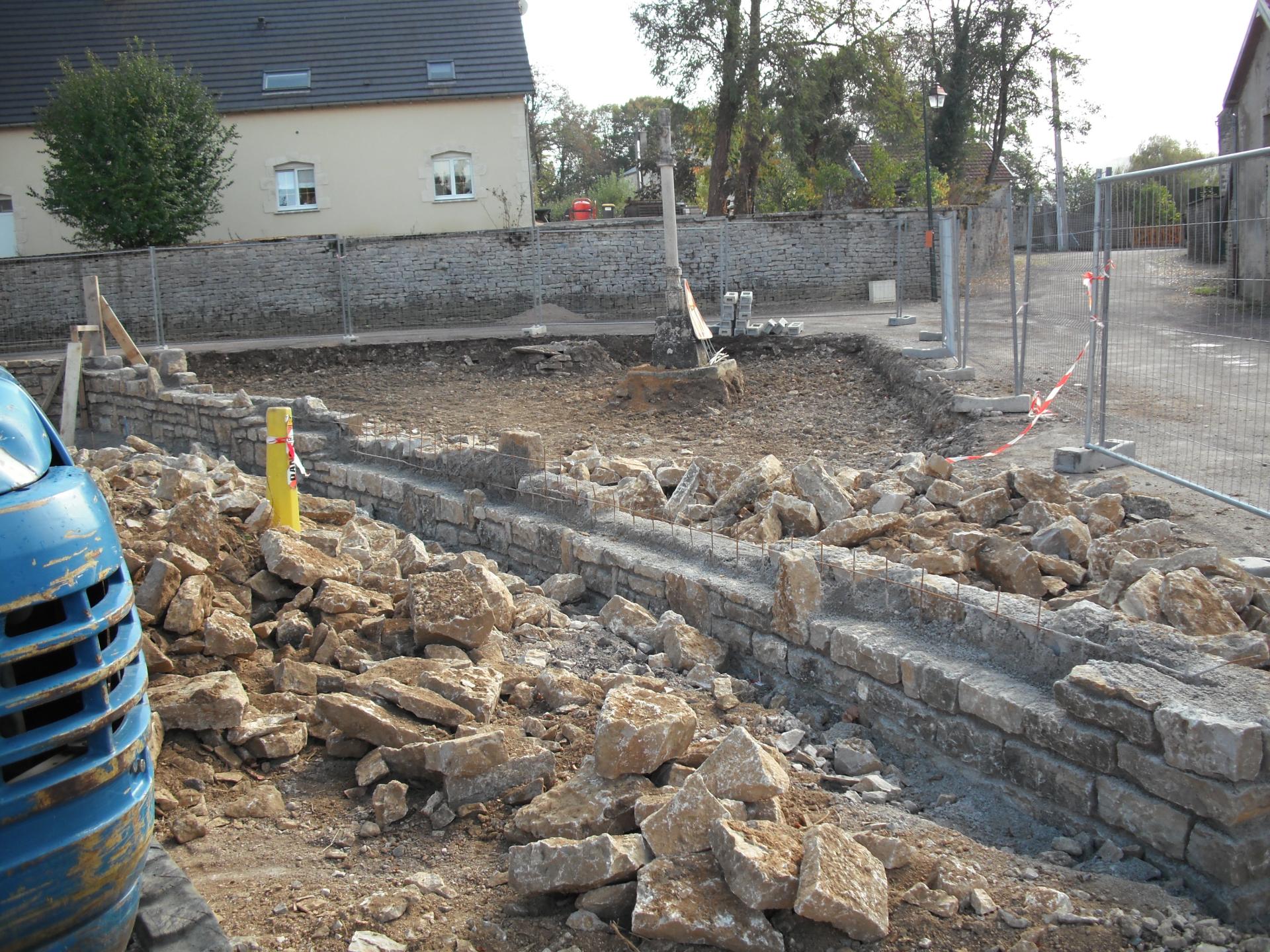 Travaux de la place